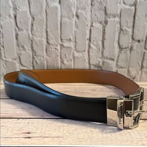 Zanzara Men’s Reversible Leather Belt 34/36